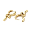 Rack Plating Brass Melting Drop Hoop Earrings for Women X-EJEW-Z019-19G-2