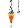 Synthetic Citrine Chip & Resin Dowsing Pendulum Big Pendants PW-WG89635-13-1