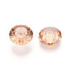 Diamond Shaped Cubic Zirconia Pointed Back Cabochons ZIRC-R004-10mm-04-2