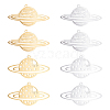 8Pcs 4 Style 201 Stainless Steel Pendants STAS-UN0033-95-1