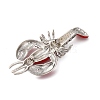 Zinc Alloy Crystal Rhinestone Enamel Brooch JEWB-U010-02P-03-2