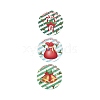 Christmas Themed Flat Round Roll Stickers DIY-B031-06-5