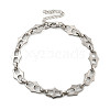 Non-Tarnish 304 Stainless Steel Link Chains Bracelets for Men & Women BJEW-D042-12P-1