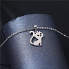 Stainless Steel Pendant Necklaces PW-WGC1D7E-01-3