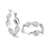 Non-Tarnish 304 Stainless Steel Oval Wrap Hoop Earrings for Women EJEW-G293-29P-2