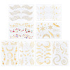 Gorgecraft 8 Sheets 8 Style Hot Stamping Freckles Body Art Face Tattoo Sticker MRMJ-GF0001-30-1