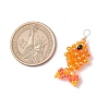 Faceted Glass Pendants PALLOY-MZ00661-01-2