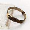 1Pc Leather Textured Bracelet Straps Slide Wristbands for Slide Charms AJEW-CL0001-01A-5