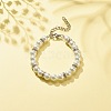 Glass Pearl Beaded Bracelet for Women BJEW-JB08239-2
