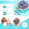 Transparent Crackle Acrylic Beads CACR-TAC0003-4