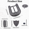 1Pc Belt Alloy Buckle Sets FIND-GF0008-76B-2