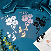 12Pcs 3 Colors PET Self-Adhesive Stickers STIC-GF0001-26-4