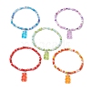 Glass Seed Beaded Stretch Bracelets BJEW-JB11290-1