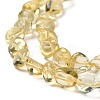 Natural Lemon Quartz Beads Strands G-P497-01E-52-4