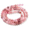 Natural Strawberry Quartz Beads Strands G-G161-A10-03-3