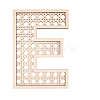 Hollow Wooden 3D Letter Wall Stickers HJEW-WH0043-57E-1