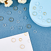 60Pcs 4 Style Brass Beads Frames KK-FH0005-31-4