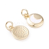 Brass Enamel Charms KK-F814-18G-2