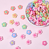 100Pcs Electroplated Opaque Resin Beads RESI-SP0001-59A-7