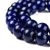 Natural Lapis Lazuli Round Beads Strands X-G-I181-10-6mm-5