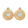 304 Stainless Steel Enamel Pendants SA-CBAD609-09G-03-1