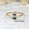 Brass and Moss Agate Finger Rings for Women FS-WGD1EDF-05-3