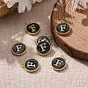 Golden Plated Alloy Charms X-ENAM-S118-02F-5