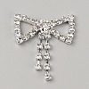 Brass Rhinestone Shoe Decoration KK-WH0056-68-1