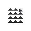48Pcs 4 Styles Triangle Plastic Furniture Corner Guards AJEW-BC0007-83A-7