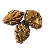 Carved Natural Tiger Eye Pendants PW-WG5BD2D-01-1