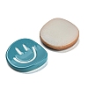 Opaque Resin Smiling Face Cabochons RESI-D003-05-2