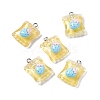 Transparent Resin Pendants RESI-M030-01A-1