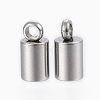 201 Stainless Steel Cord Ends X-STAS-H410-20P-I-1