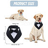 Cotton Elegant Dog Collar with Bowtie AJEW-WH0348-218-2