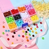 480Pcs 12 Colors Opaque Acrylic European Beads SACR-YW0001-42-5