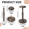 Wood Dome Shaped Stem Hat Rack AJEW-WH0609-778A-2