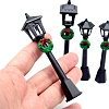 Mini Christmas Plastic Street Lamp Miniature Ornaments PW-WG507AA-01-1