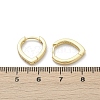 Teardrop Brass Micro Pave Cubic Zirconia Hoop Earrings EJEW-M082-10G-3