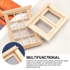 2Pcs 2 Styles Mini-Display Wood Windows DJEW-OC0001-12-5