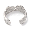 Rack Plating Brass Cubic Zirconia Open Cuff Rings for Women RJEW-S242-12P-3