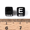 Initial Acrylic Horizontal Hole Beads OACR-ZX006-35E-3