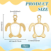 60Pcs Alloy Open Back Bezel Pendants FIND-PH0026-70G-2