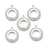 Alloy Rhinestone Pendants ALRI-C007-53P-1