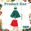 Polycotton Tassel Pendants FIND-WH20032-74-2