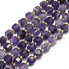 Natural Amethyst Jade Beads Strands G-I376-D27-01-1