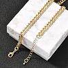 Brass Cuban Link Chain Necklaces for Women NJEW-U022-01G-2