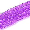 Baking Paint Glass Beads Strands EGLA-Q120-B-B02-1