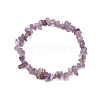 Natural Amethyst Beads Kids Bracelets BJEW-JB10611-03-1