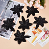 Flower Gauze Embroidery Ornaments Accessories DIY-WH0308-310F-4