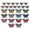 27Pcs 27 Style Butterfly Embroidered Cloth Iron on Patches DIY-TAC0020-39-10